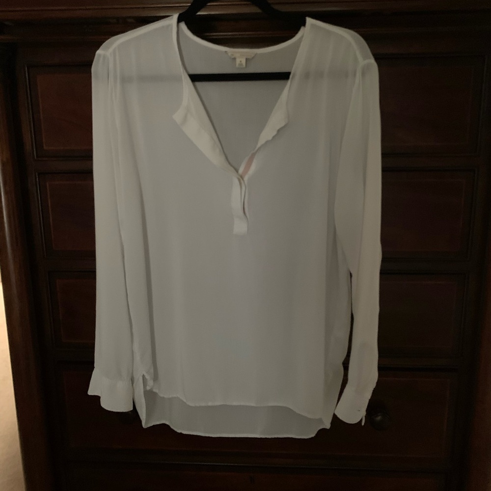 Long sleeve white tunic